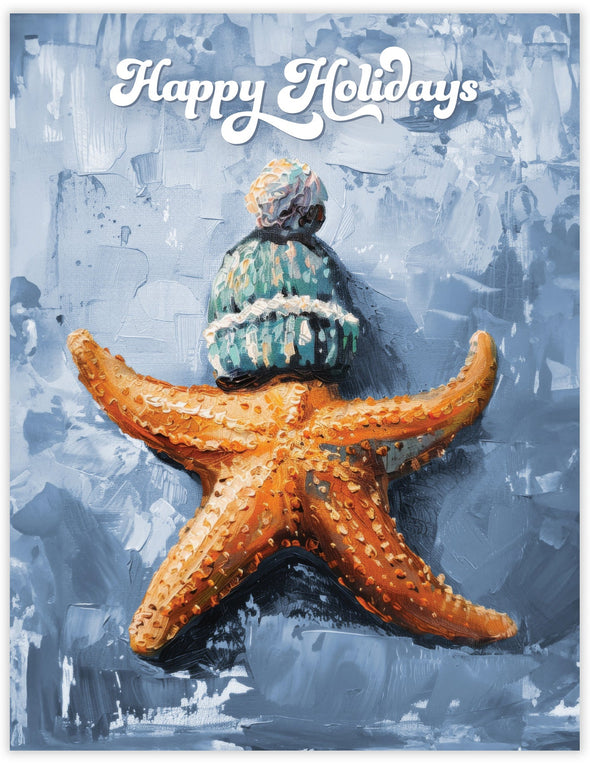 Starfish Happy Holidays Card