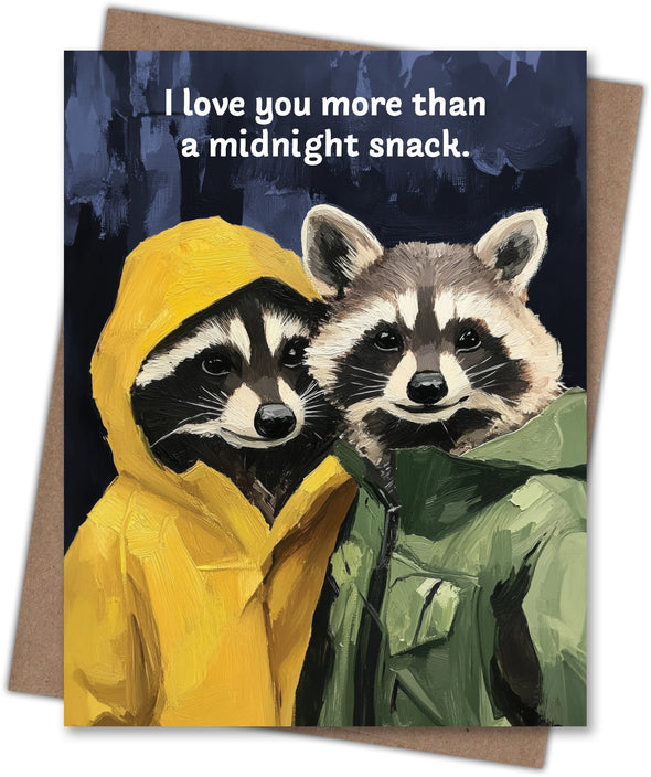 Raccoon Love Card