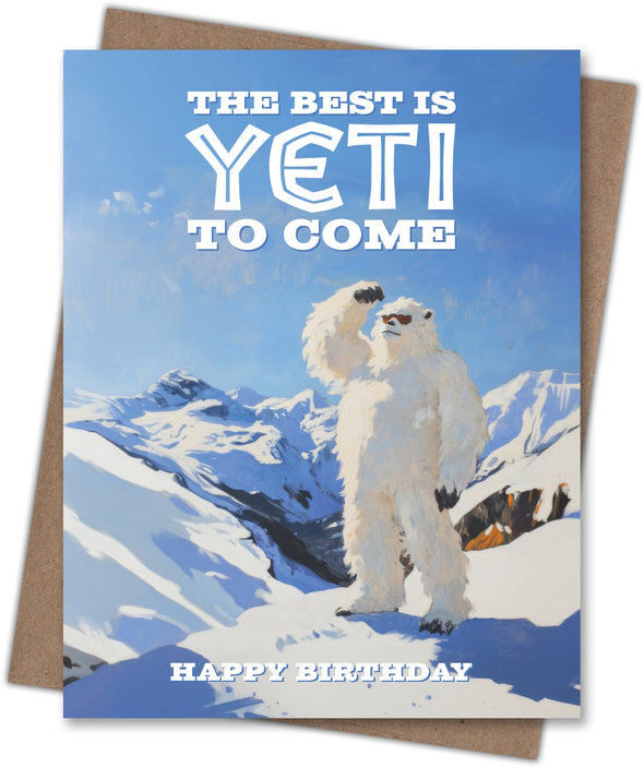 Best Yeti Birthday Card