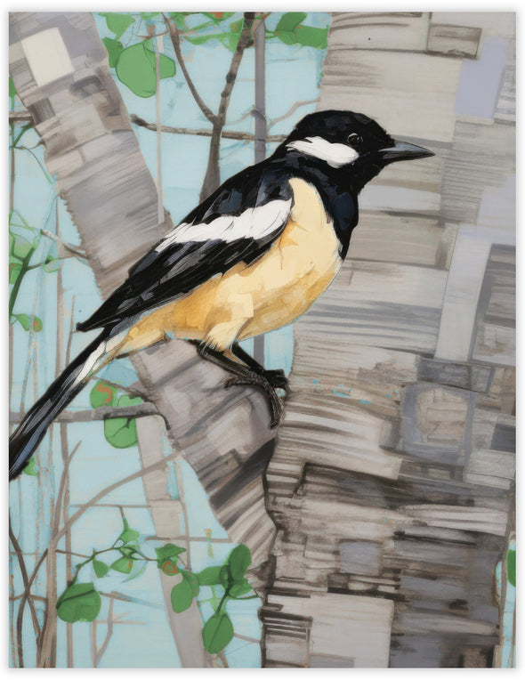 Magpie Blank Notecard