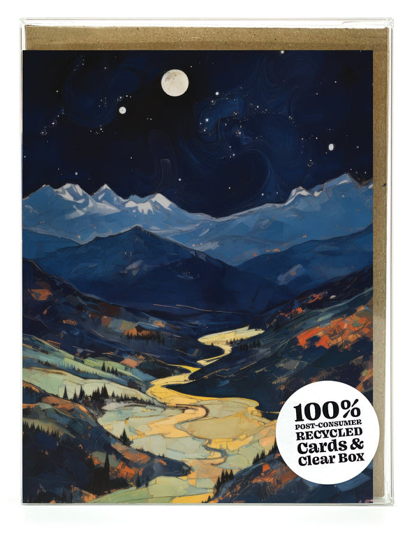 Night Mountains  Box Set Notecards