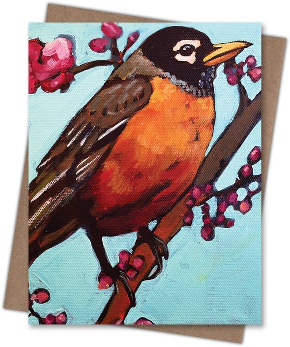 American Robin Blank Notecard