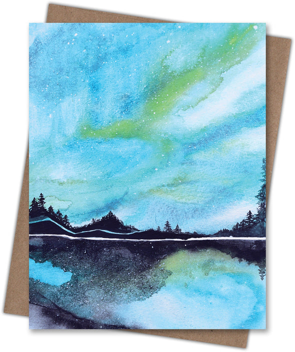 Northern Lights Blank Notecard