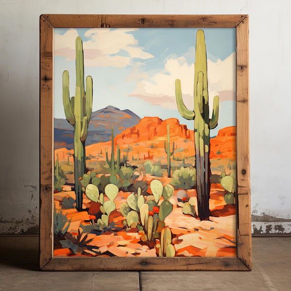 Saguaro Cactus Art Print