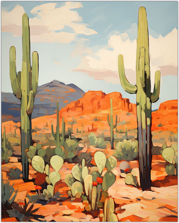 Saguaro Cactus Art Print