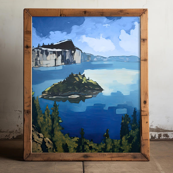 Crater Lake Art Print