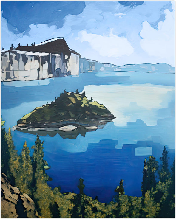 Crater Lake Art Print