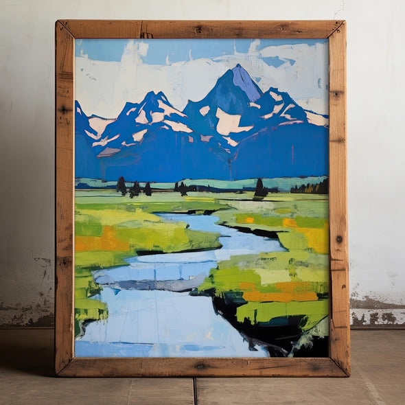 Tetons Art Print