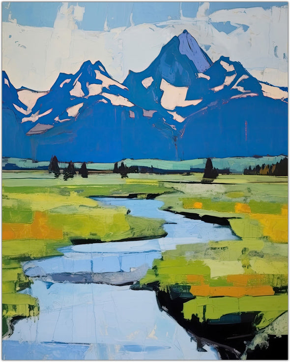 Tetons Art Print