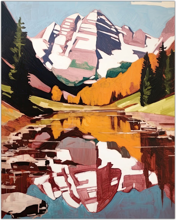 Maroon Bells Art Print