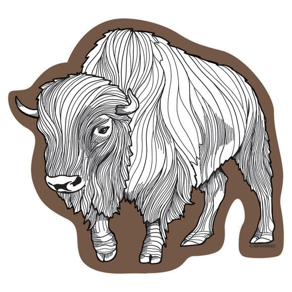 Bison Sticker