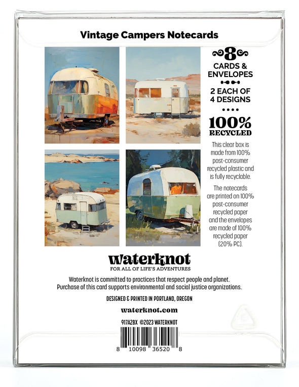 Vintage Campers Notecards Box Set